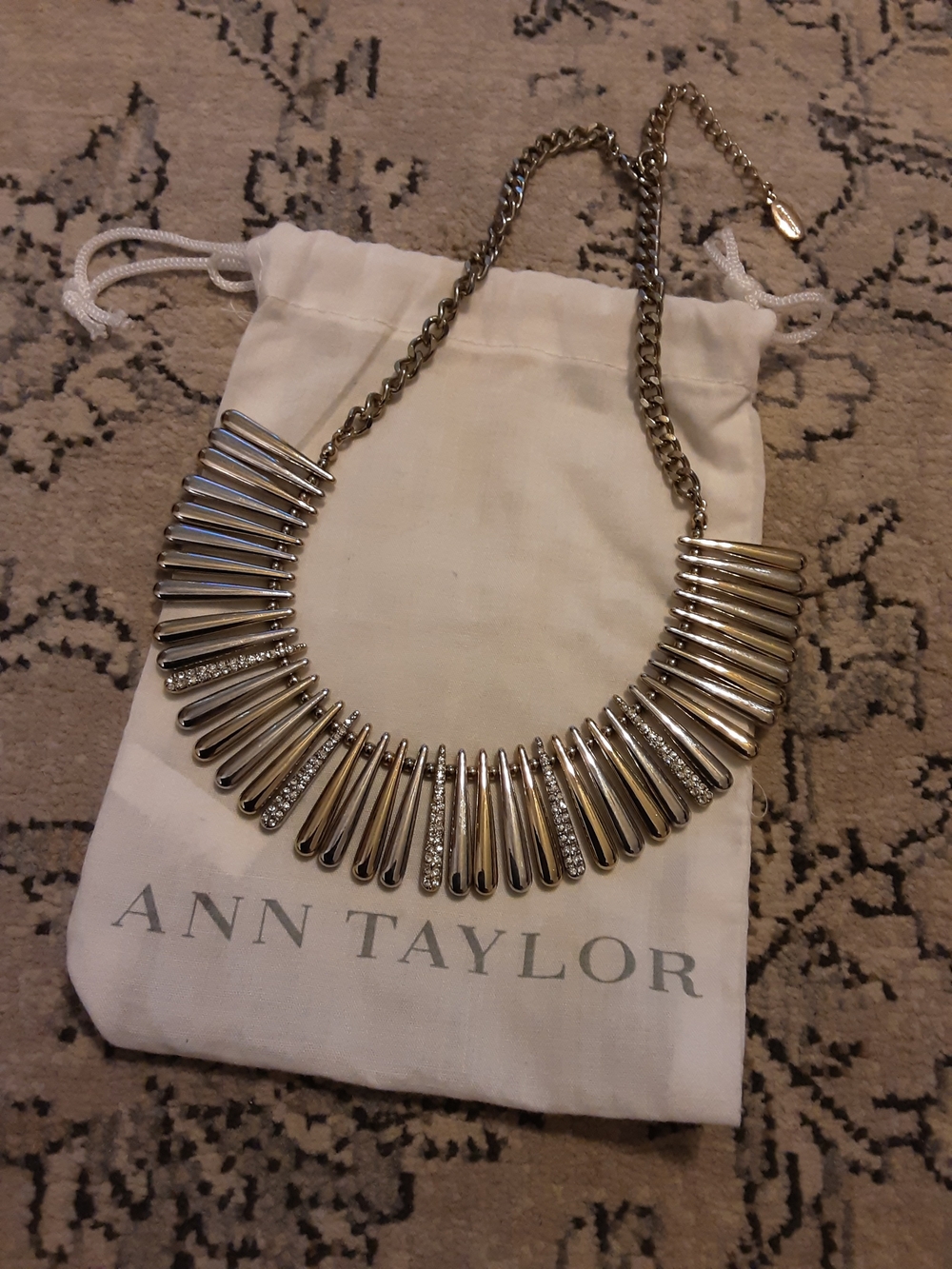 Ann Taylor Two-Tone Statement Necklace